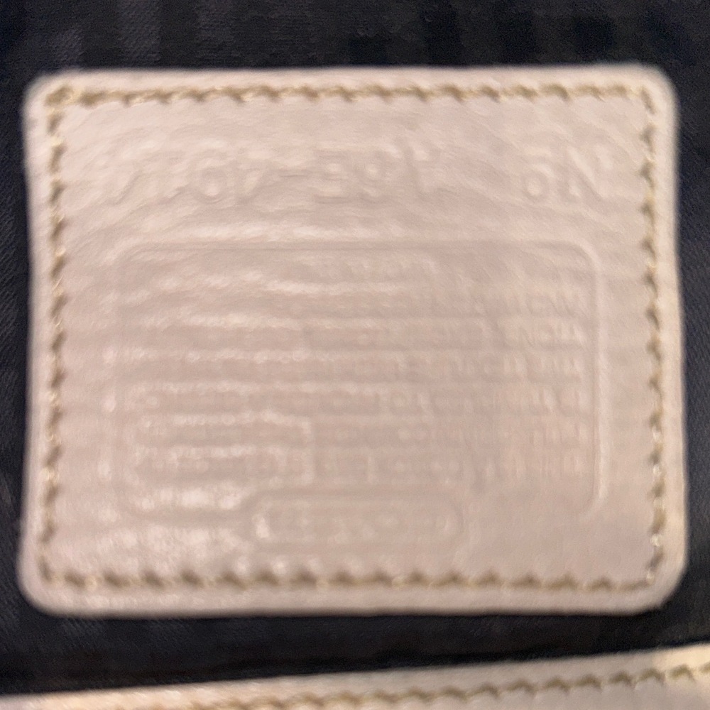 VTG Coach Sonoma Double Zip Purse w Shoulder Strap Sand Beige 10.5" x 8" x‎ 4.5" - Picture 12 of 12